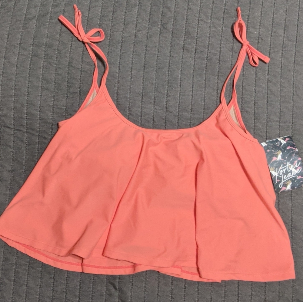 Kortni Jeane Coral Swing top